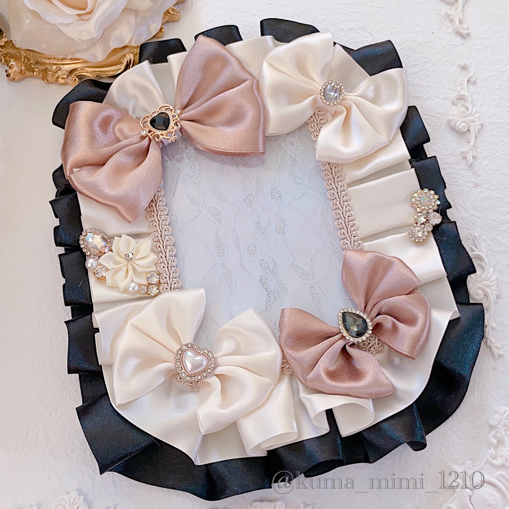 【260】硬貨ケース デコ❀硬質ケース デコ❀トレカケース デコ︎︎✿くまのみみ