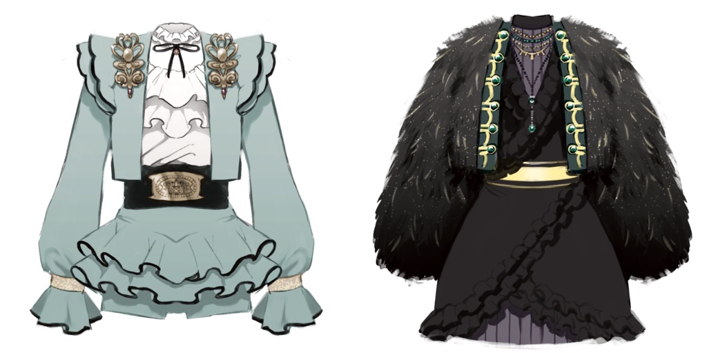 シーズ衣装アクリルピンバッチ