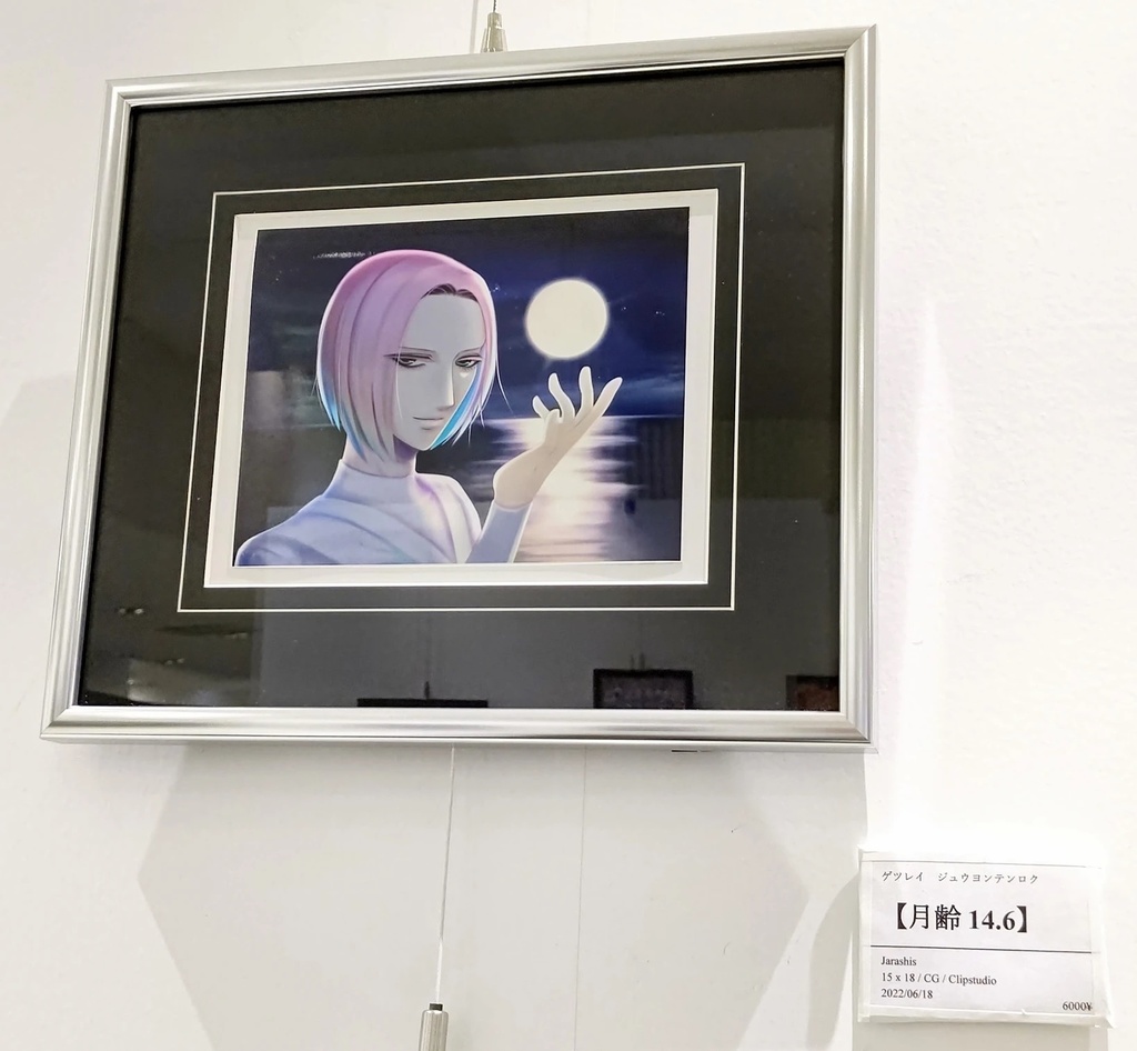 額装画【月齢14.6】