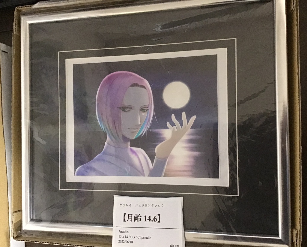 額装画【月齢14.6】