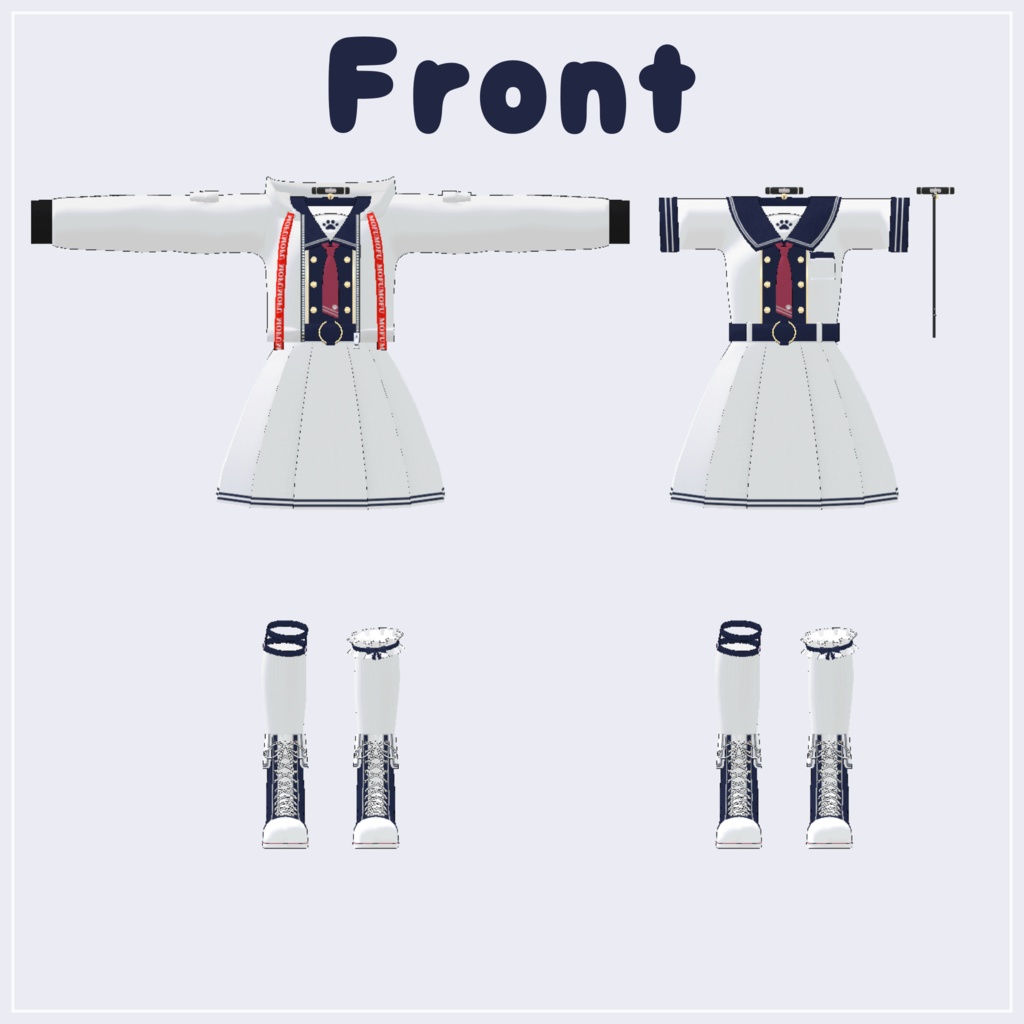 【ミルクちゃん専用】アイドルセーラー+パーカーセット【ラスク/カリン/ミントちゃん対応】