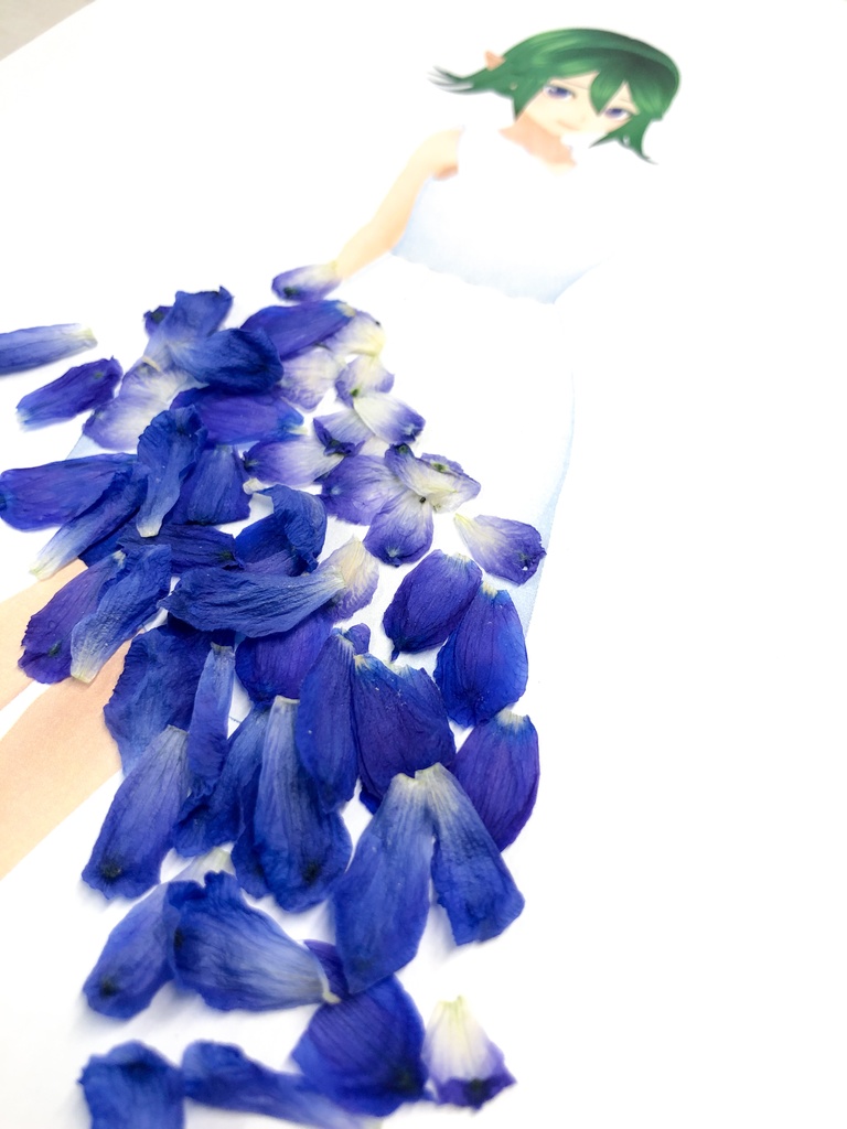 【無料配布】お花のドレスを作ろう!台紙