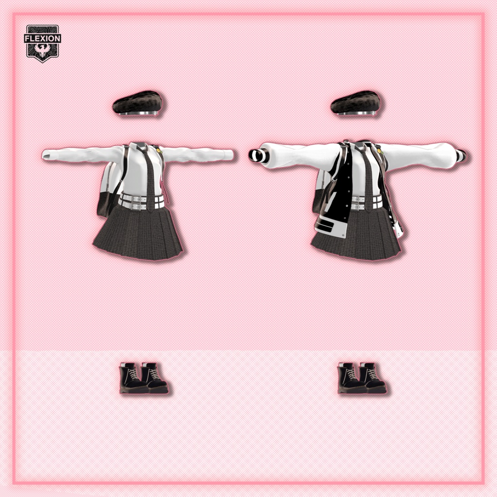 ✨ For 5 Avatars ✨ 『 FLEXTION 』 - 『 Flextion Street 』 , For Airi 愛莉, Manuka マヌカ, Milfy ミルフィ, Shinano しなの, Chocolat ショコラ