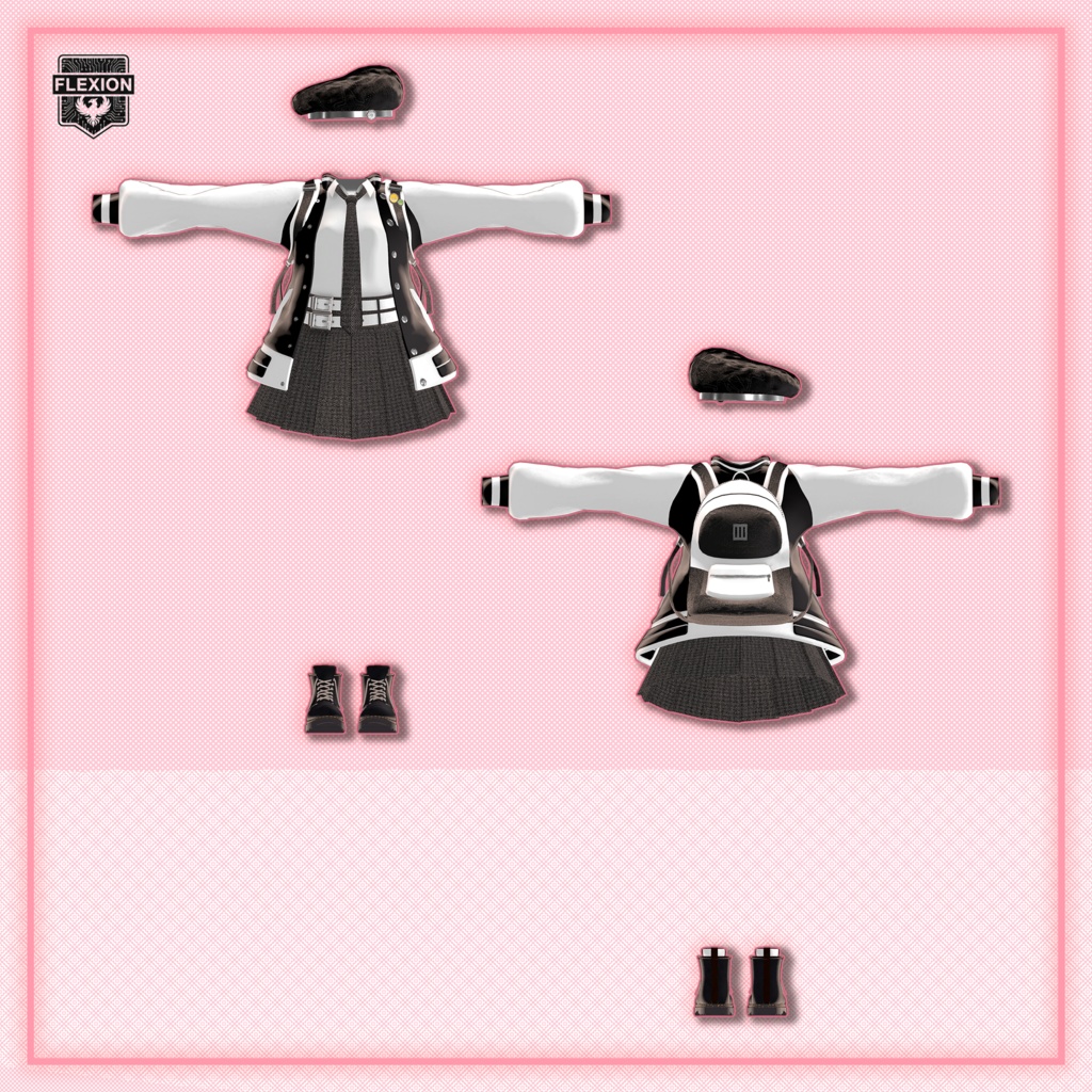 ✨ For 5 Avatars ✨ 『 FLEXTION 』 - 『 Flextion Street 』 , For Airi 愛莉, Manuka マヌカ, Milfy ミルフィ, Shinano しなの, Chocolat ショコラ