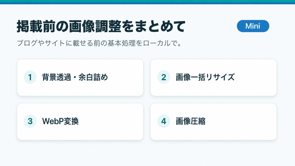 ちょい直し画像ツール Mini