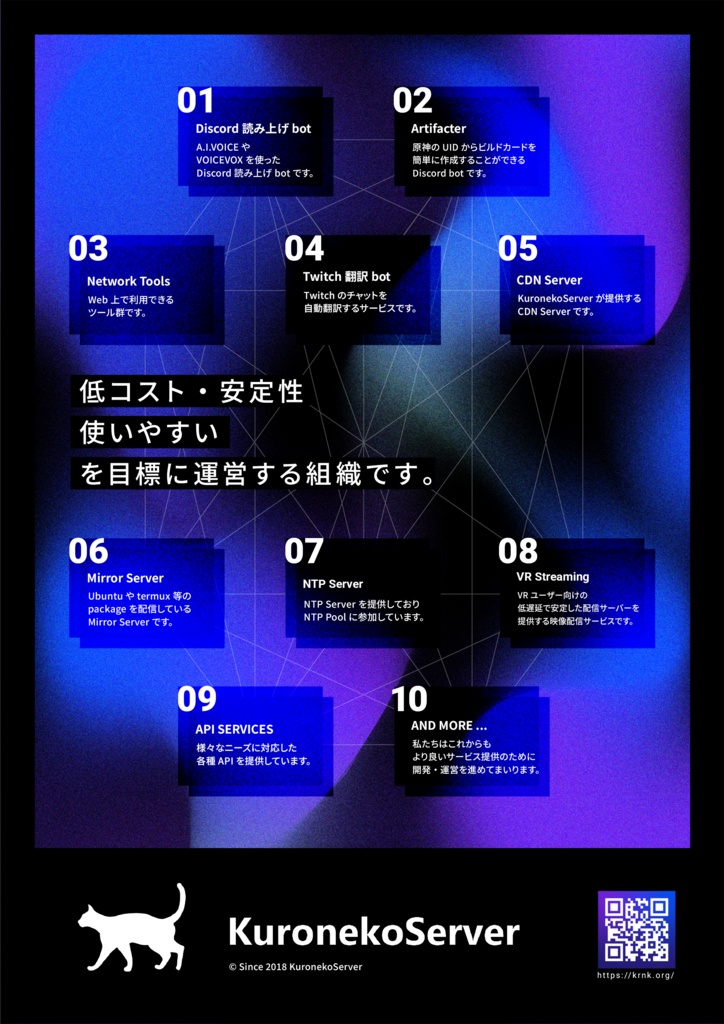 KuronekoServer 宣伝ポスター