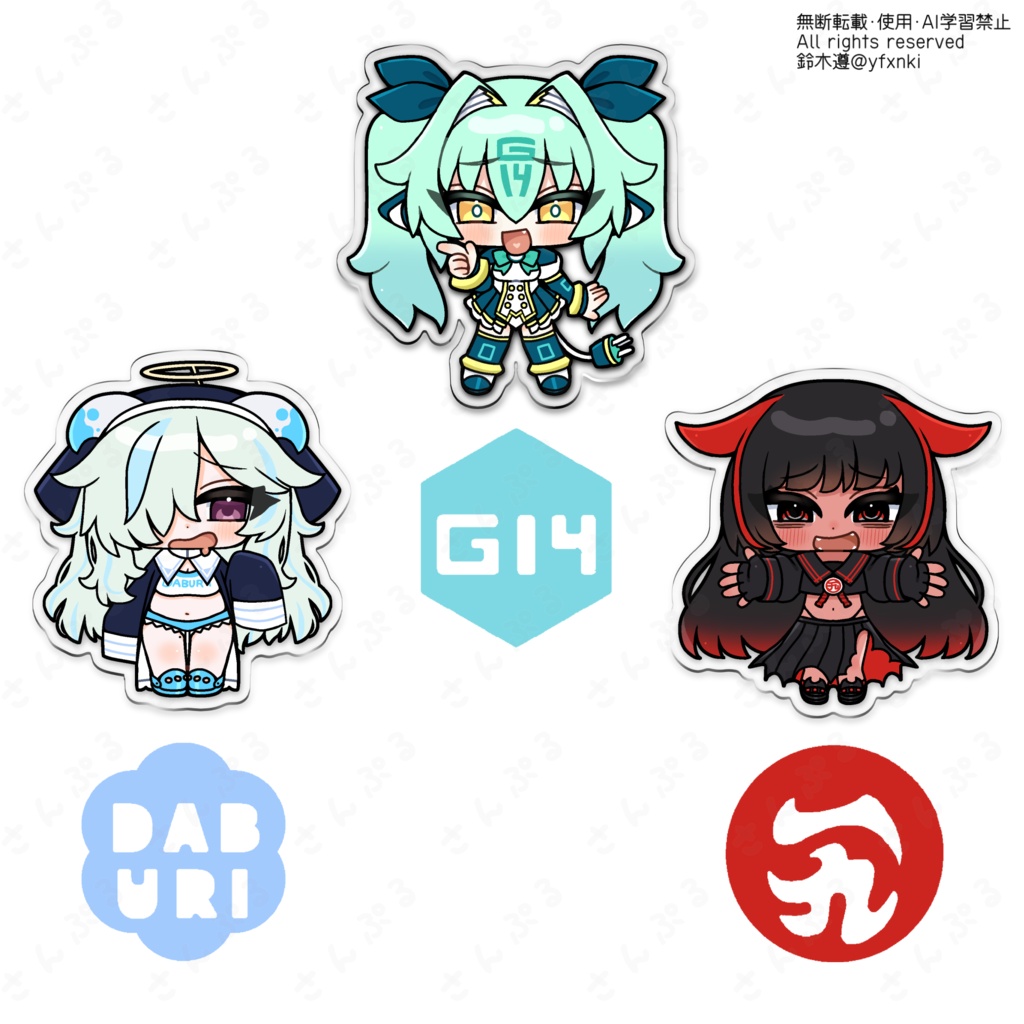 【非公式】麻雀ファイトガール チャーム付きアクキー
