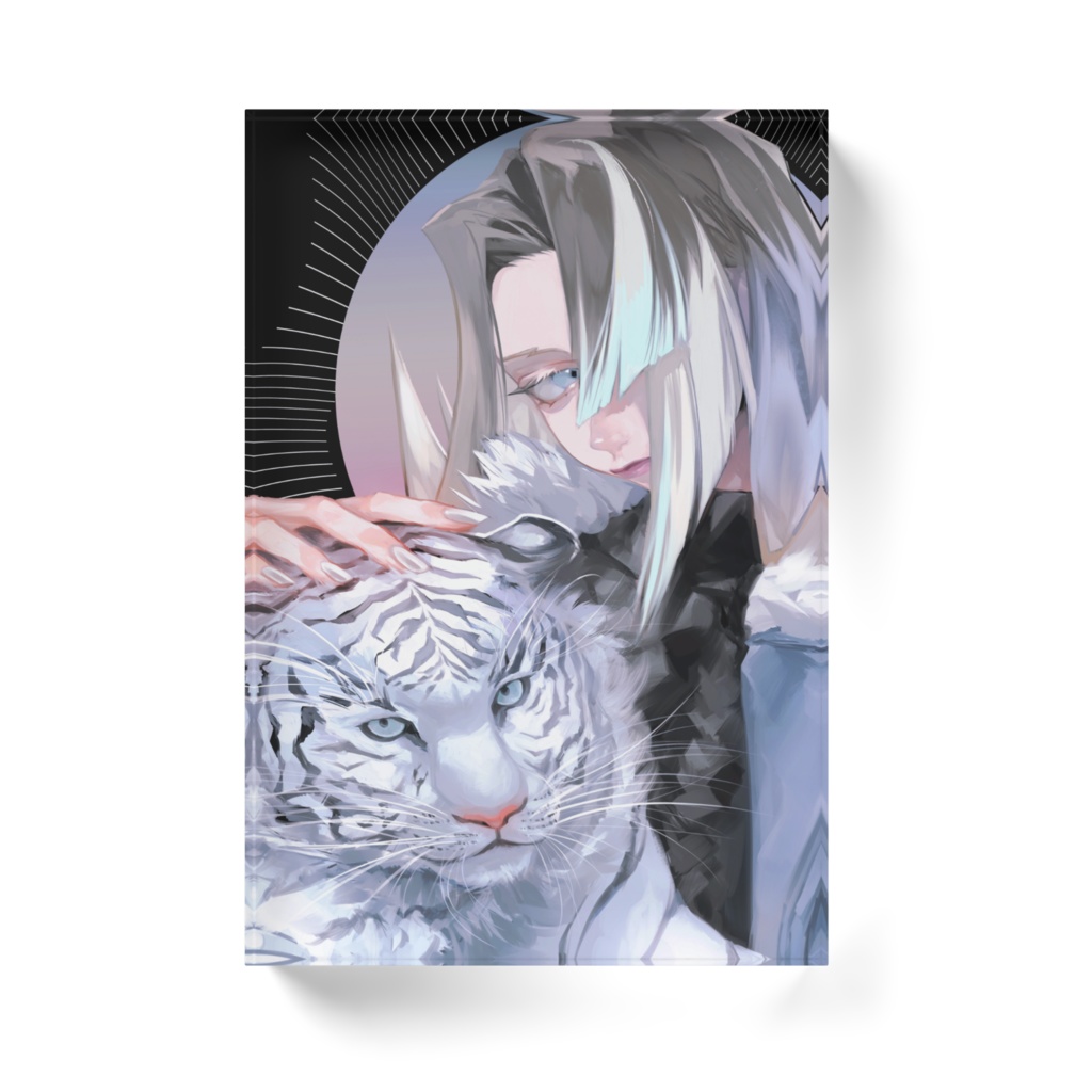 White..【アクリルブロック - クリア】