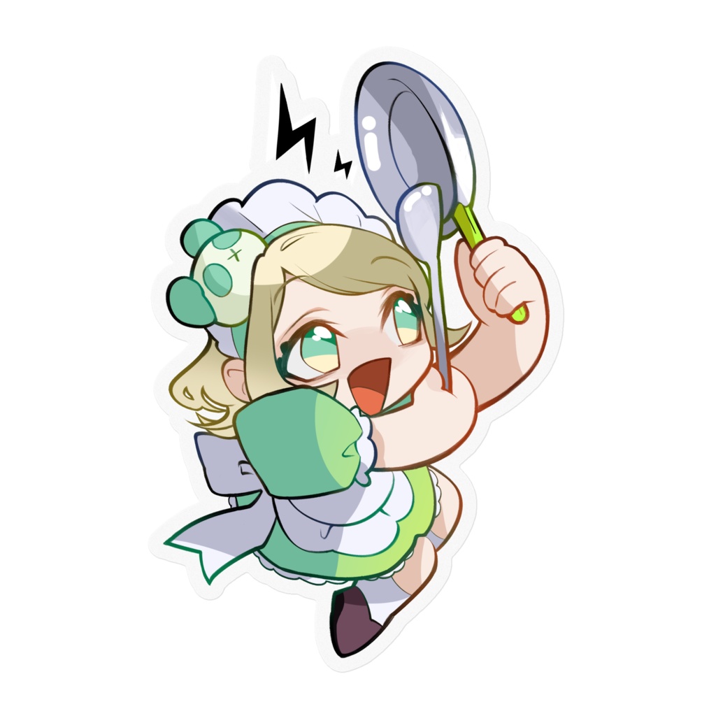 メイドちゃんステッカー - ごんごん