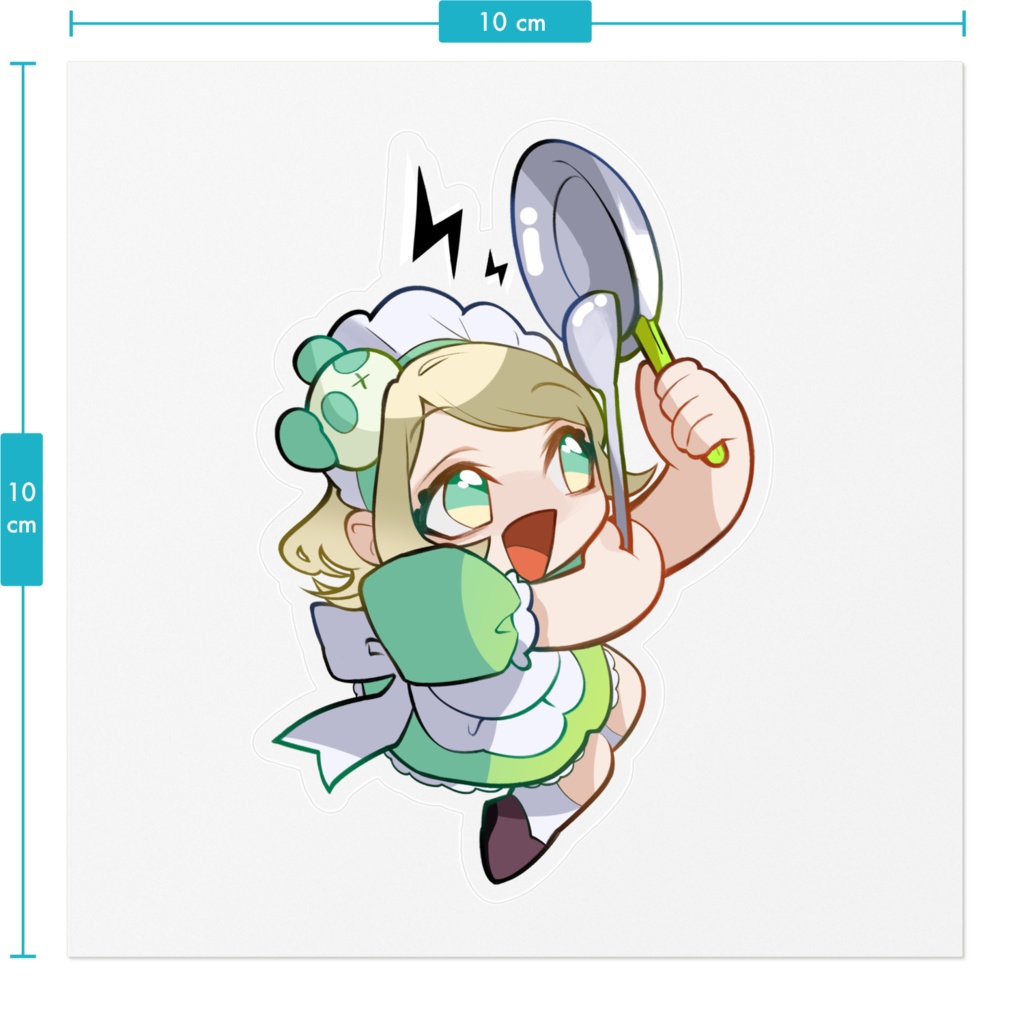 メイドちゃんステッカー - ごんごん