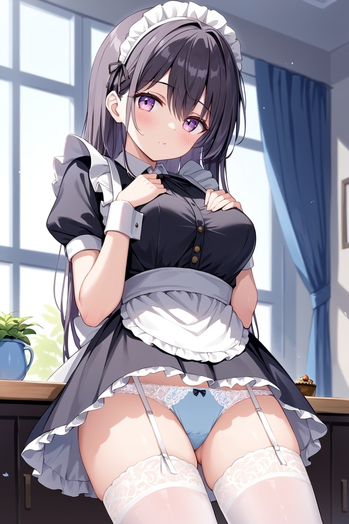 ご奉仕清楚メイドにレースパンティーみせてもらいました【250枚】