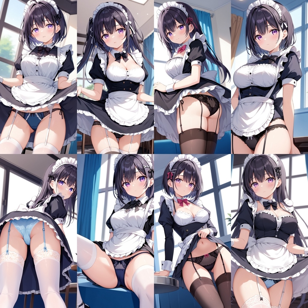 ご奉仕清楚メイドにレースパンティーみせてもらいました【250枚】