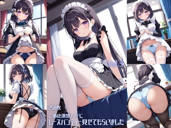 ご奉仕清楚メイドにレースパンティーみせてもらいました Vol.3【250枚】