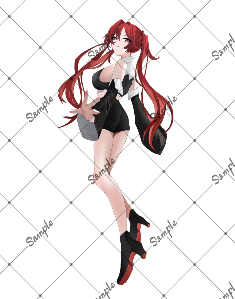 【立ち絵】赤髪の女の子