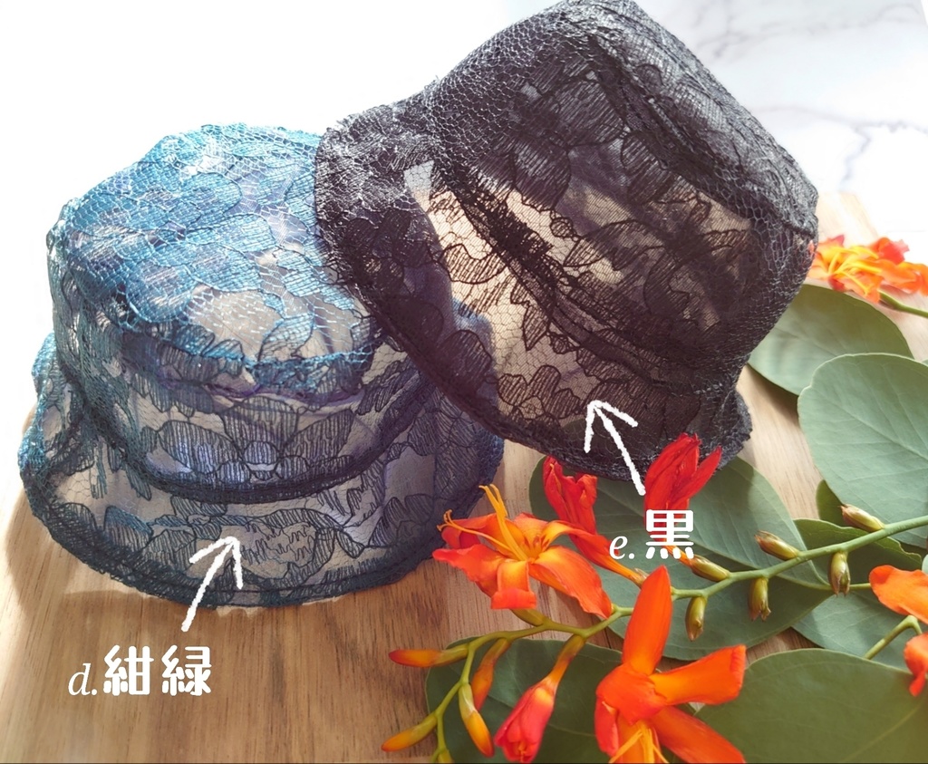 レースのお帽子