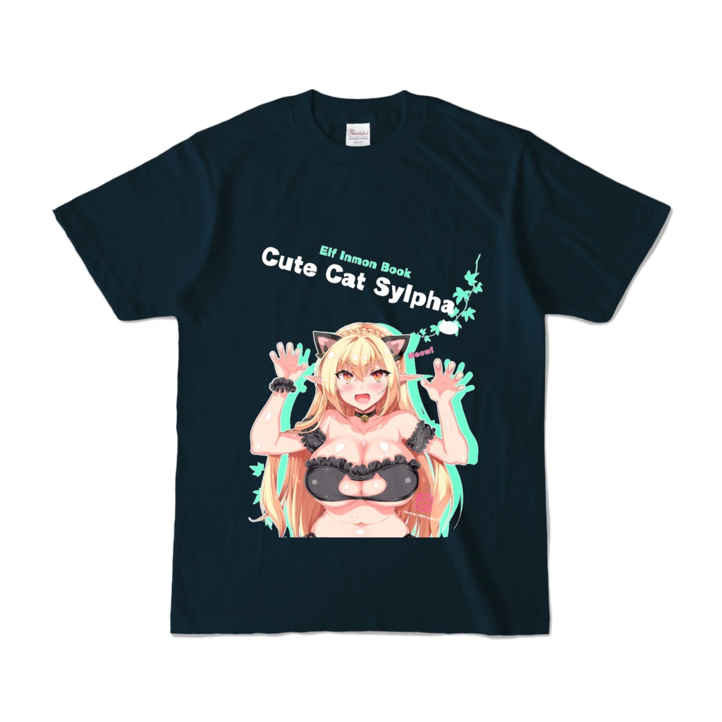 【受注生産】シルファさんのネコTシャツ(SからXLサイズ)