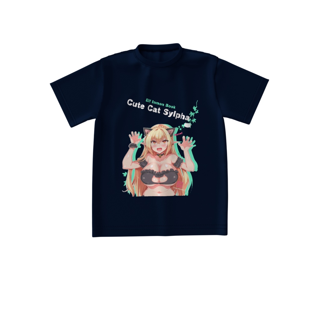 【受注生産】シルファさんのネコTシャツ (ビッグシルエット)
