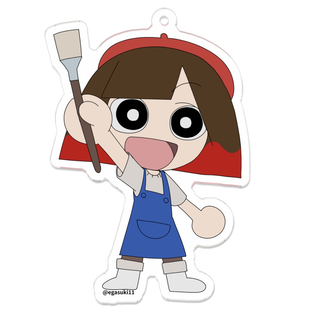 【ふでのひぃちゃん】ひらふで　アクリルキーホルダー