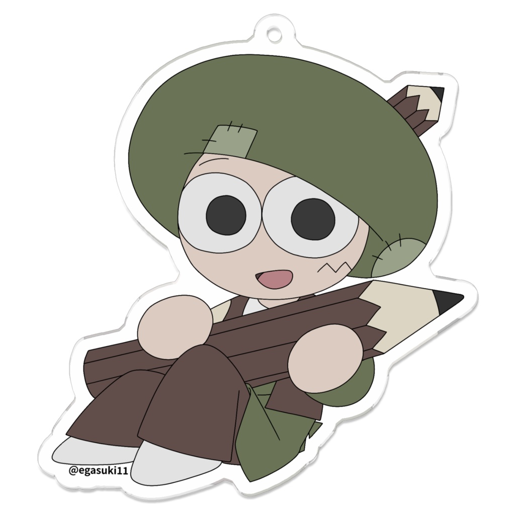 【ふでのひぃちゃん】えんぴつ　アクリルキーホルダー