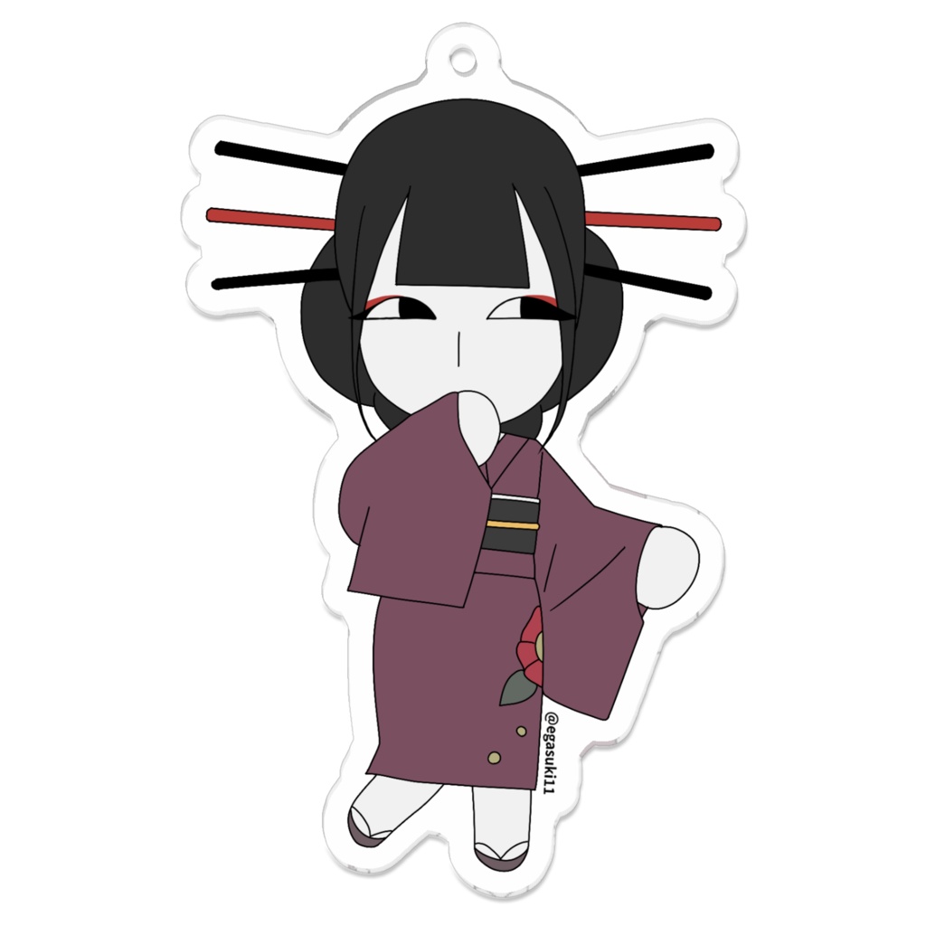 【ふでのひぃちゃん】めんそうふで　アクリルキーホルダー