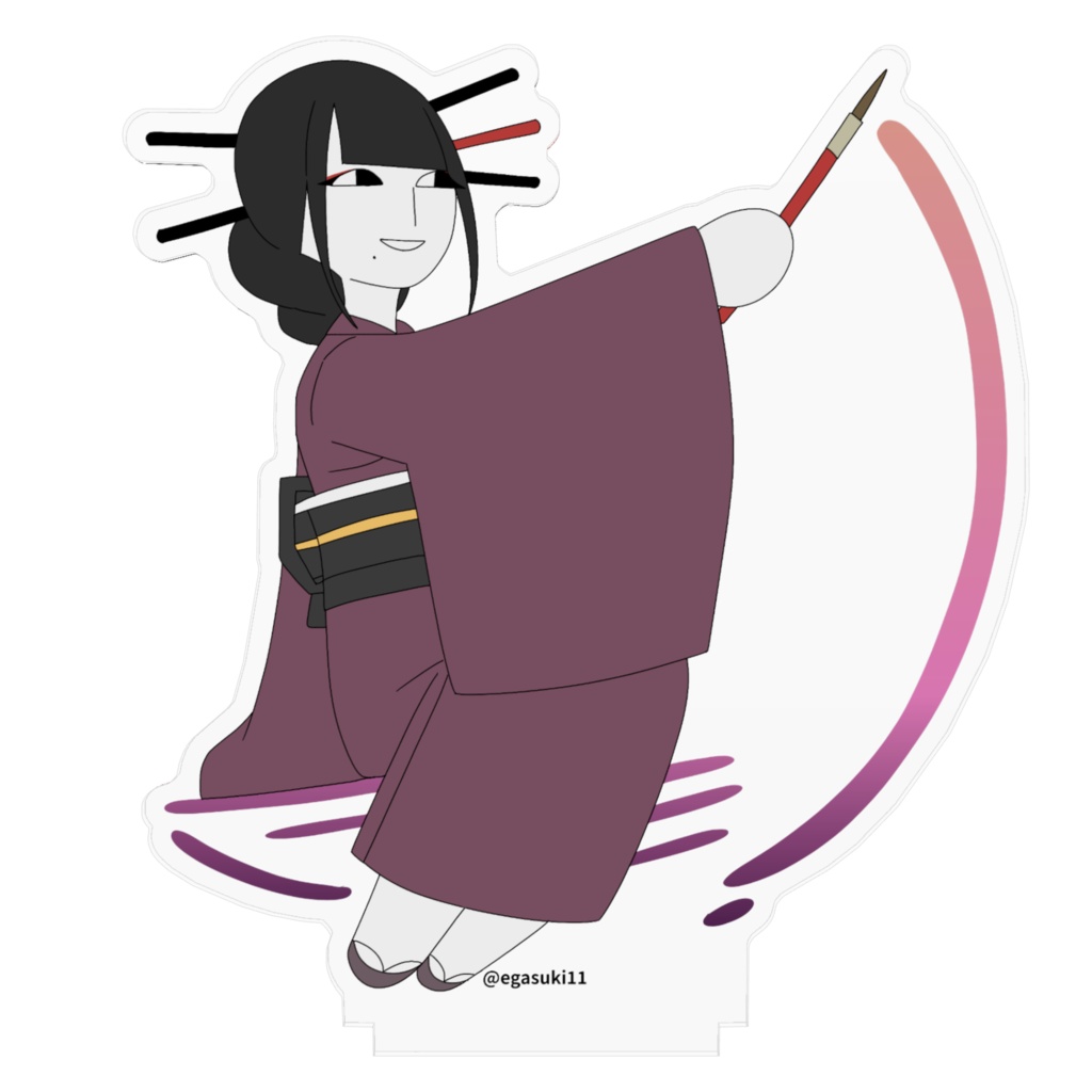 【ふでのひぃちゃん】めんそうふで アクリルフィギュア