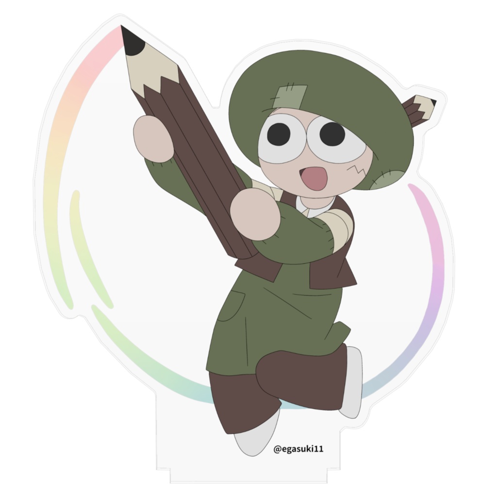 【ふでのひぃちゃん】えんぴつ アクリルフィギュア