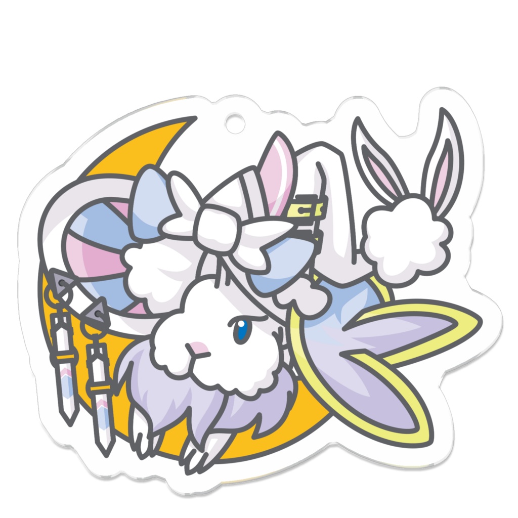 なんウサアクリルキーホルダー