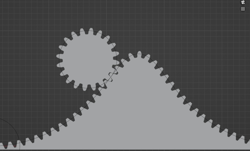 【blender/geometry nodes】カーブへのギア付けノード