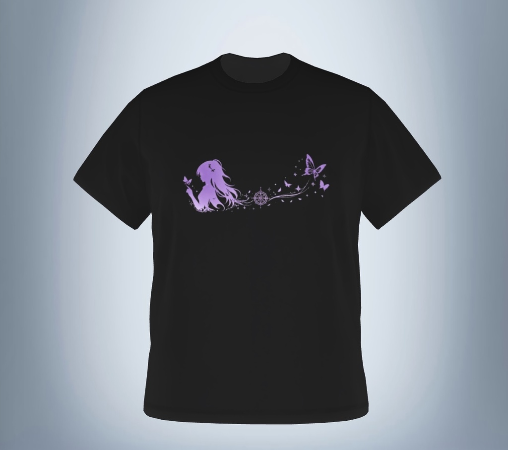 魔法少女☆ゆかりんロゴTシャツ(黒)Lサイズ