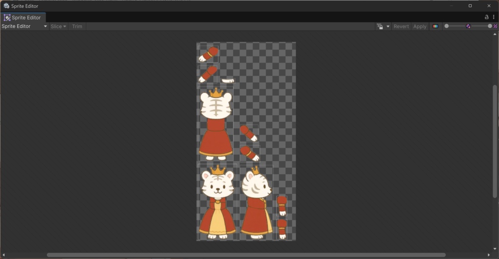 Unity用2Dキャラクター素材 TigerQueen(SpriteSkin対応・4方向歩行)
