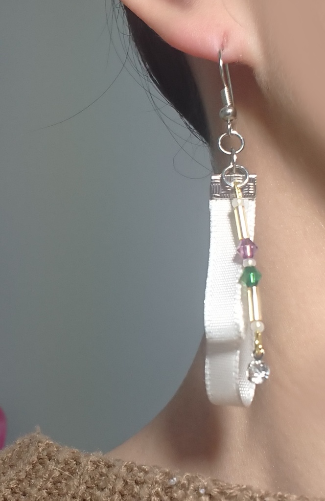 鯉月 といえピアス(ノンホールピアス変更可)