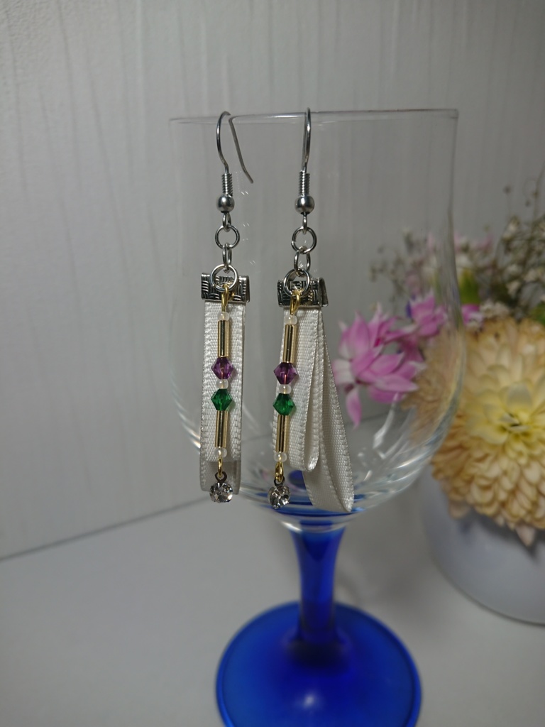 鯉月 といえピアス(ノンホールピアス変更可)