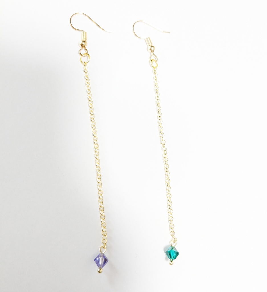 鯉月ロングピアス&ノンホールピアス