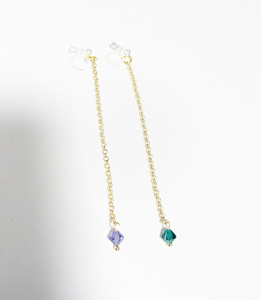 鯉月ロングピアス&ノンホールピアス