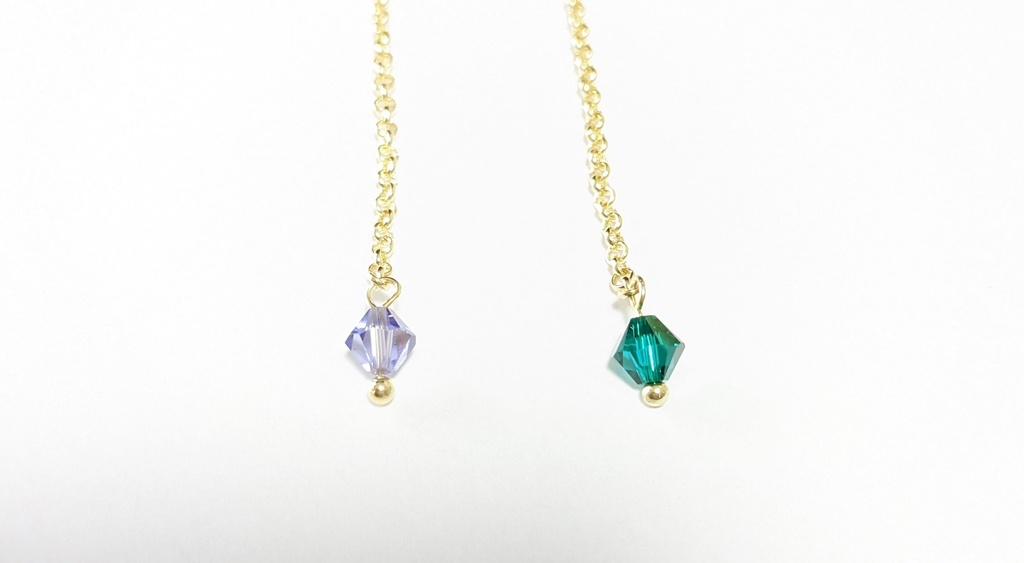 鯉月ロングピアス&ノンホールピアス