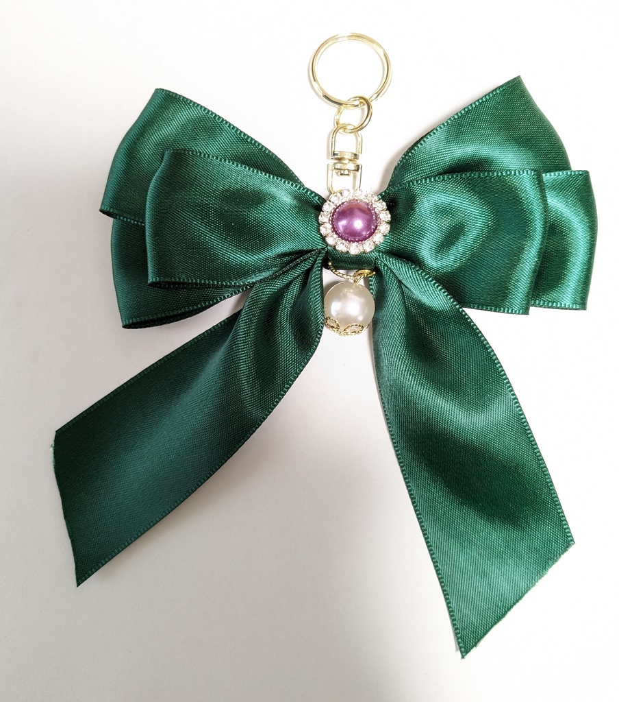 月島カラーリボンキーホルダー