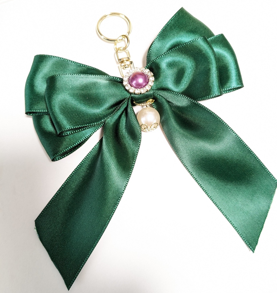 月島カラーリボンキーホルダー