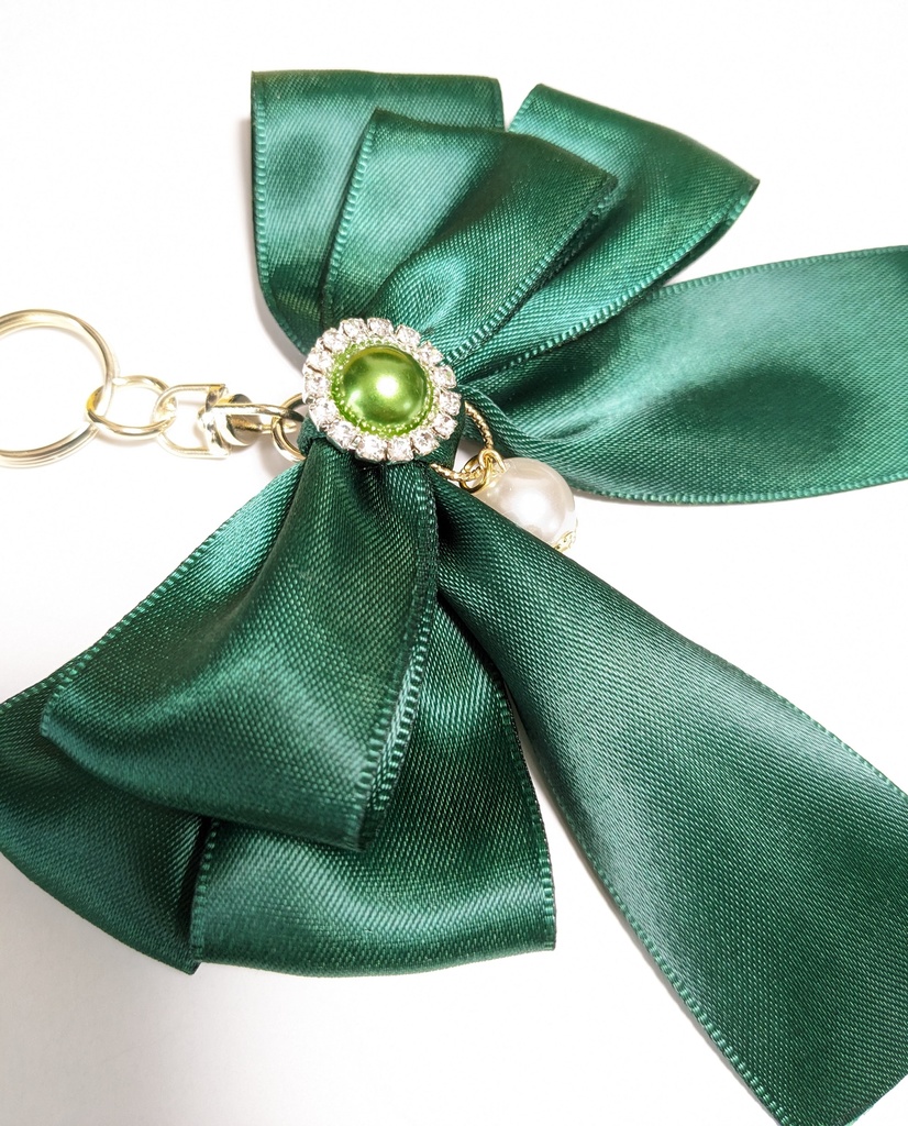 月島カラーリボンキーホルダー