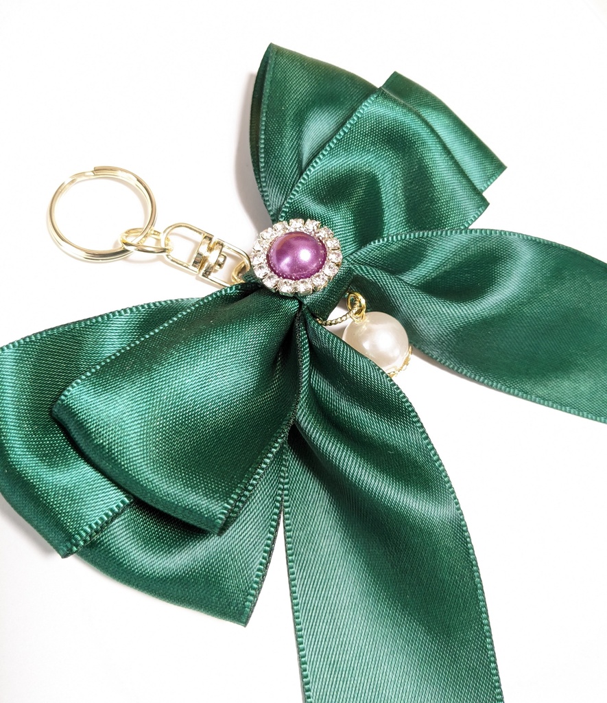 月島カラーリボンキーホルダー