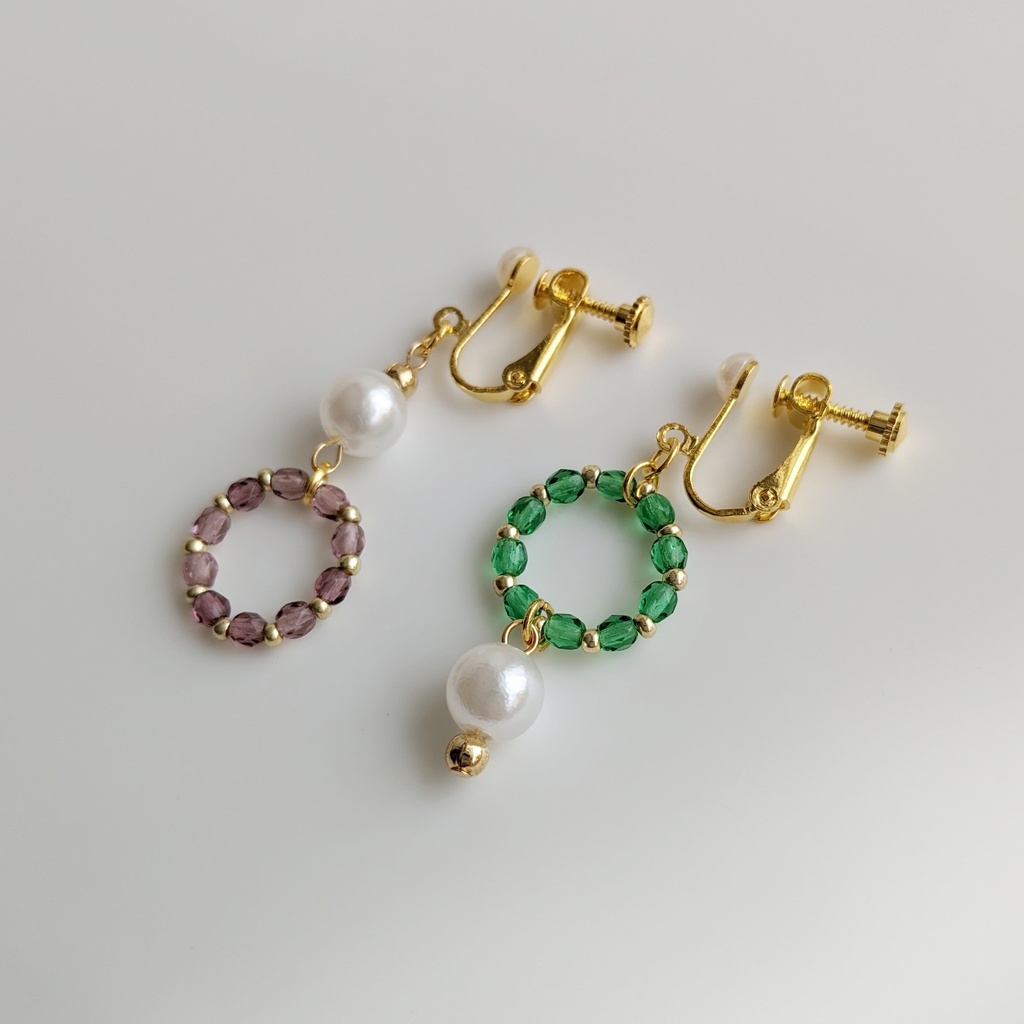 鯉月イヤリング