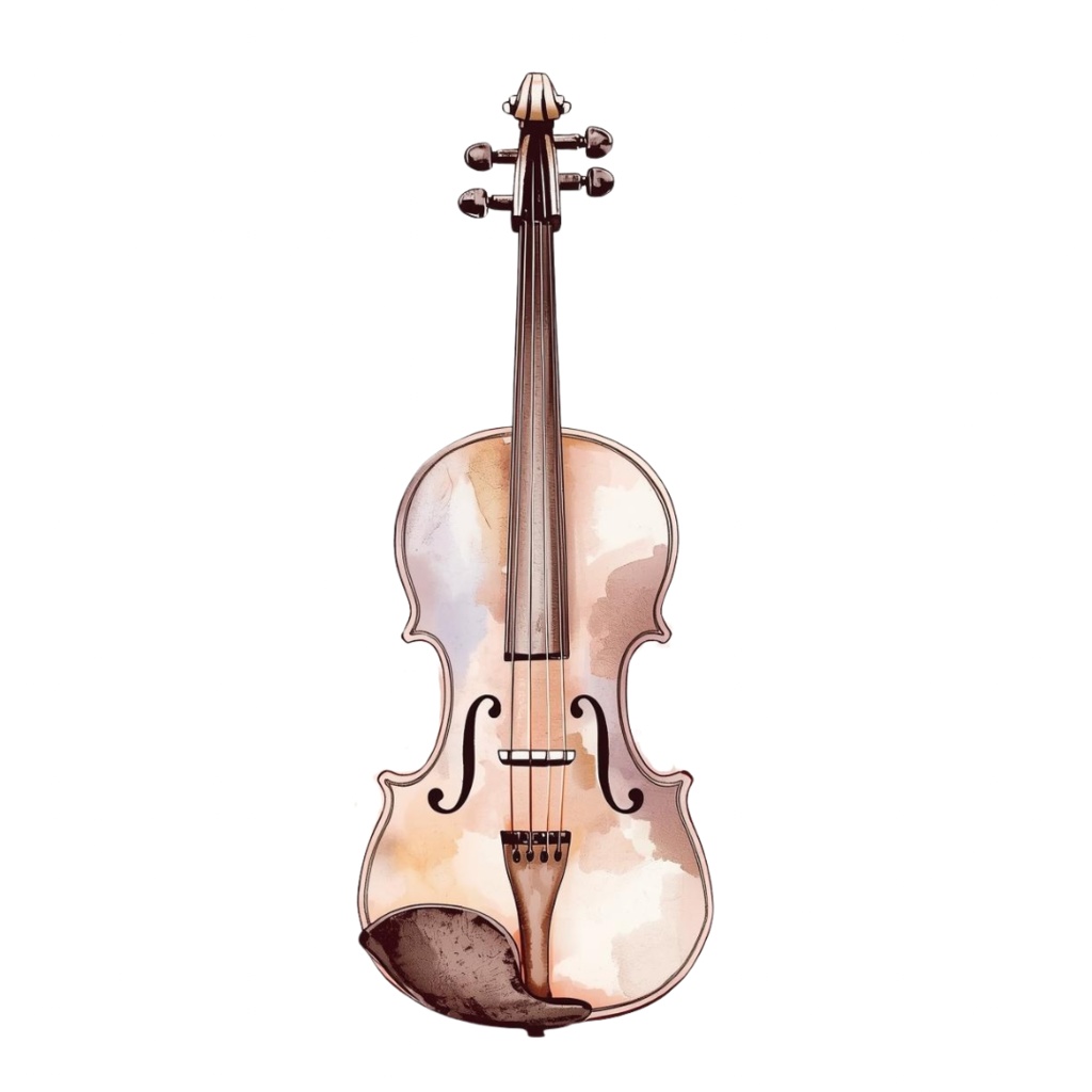 水彩アンティーク楽器クリップアートセット|オーケストラシリーズ(全12種)PNG