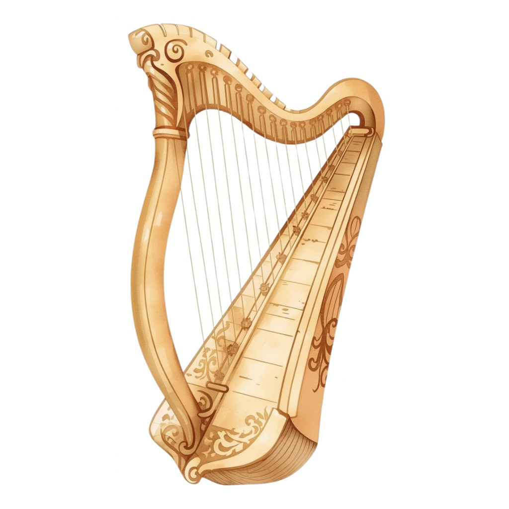 水彩アンティーク楽器クリップアートセット|オーケストラシリーズ(全12種)PNG