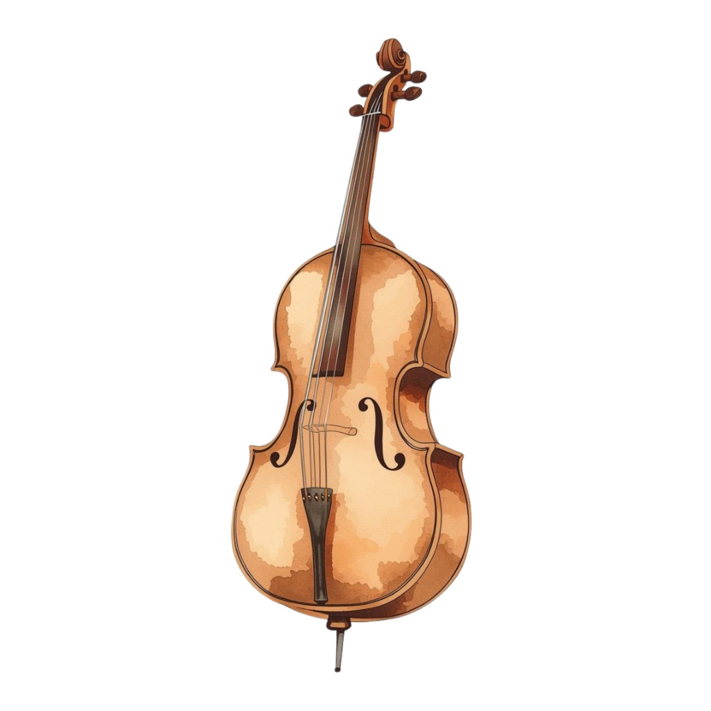 水彩アンティーク楽器クリップアートセット|オーケストラシリーズ(全12種)PNG