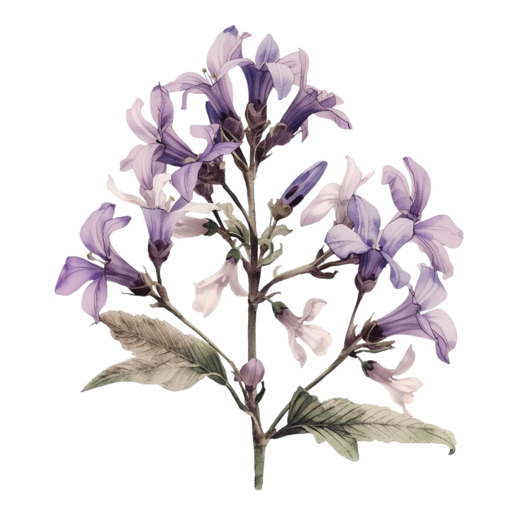 日本の季節の花シリーズ|アンティーク水彩クリップアート(全12種)|PNGデータ