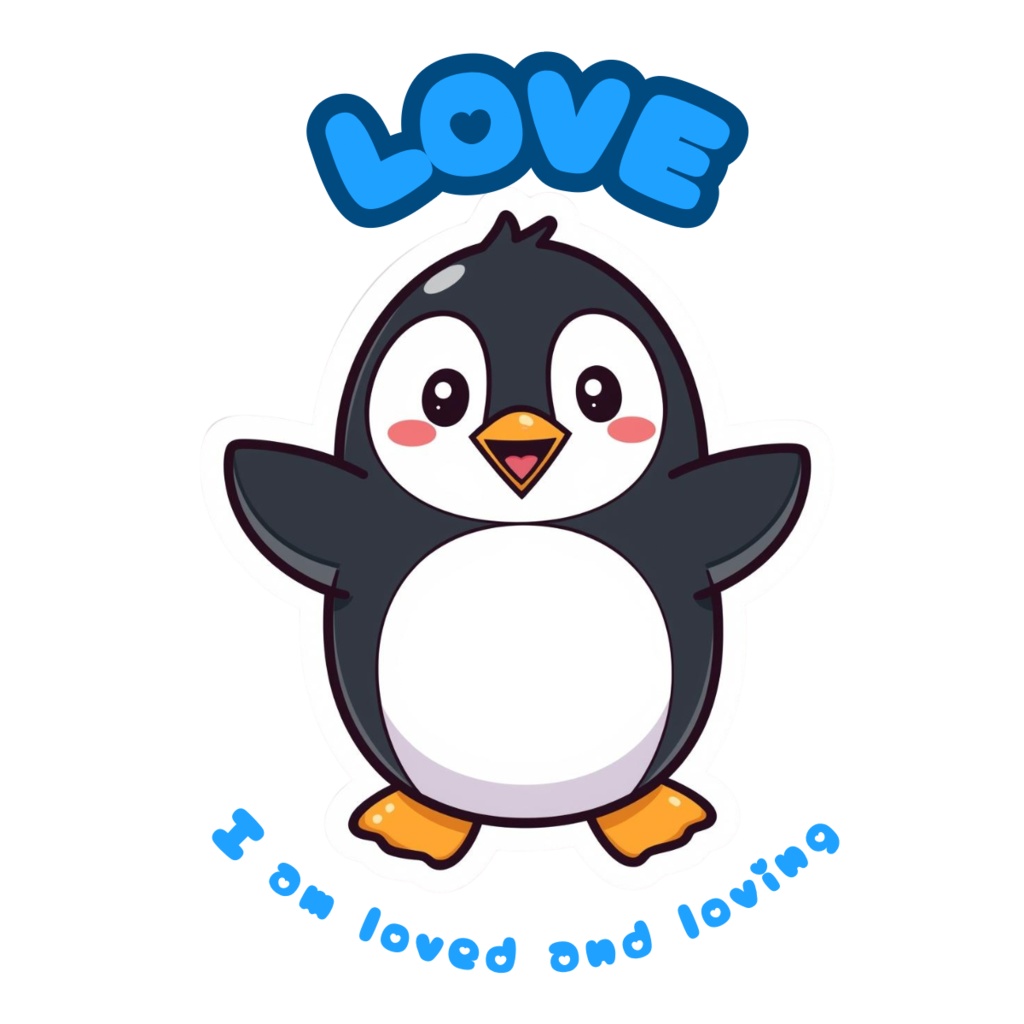 🌟ペンギンのアファメーションステッカーセット🐧✨