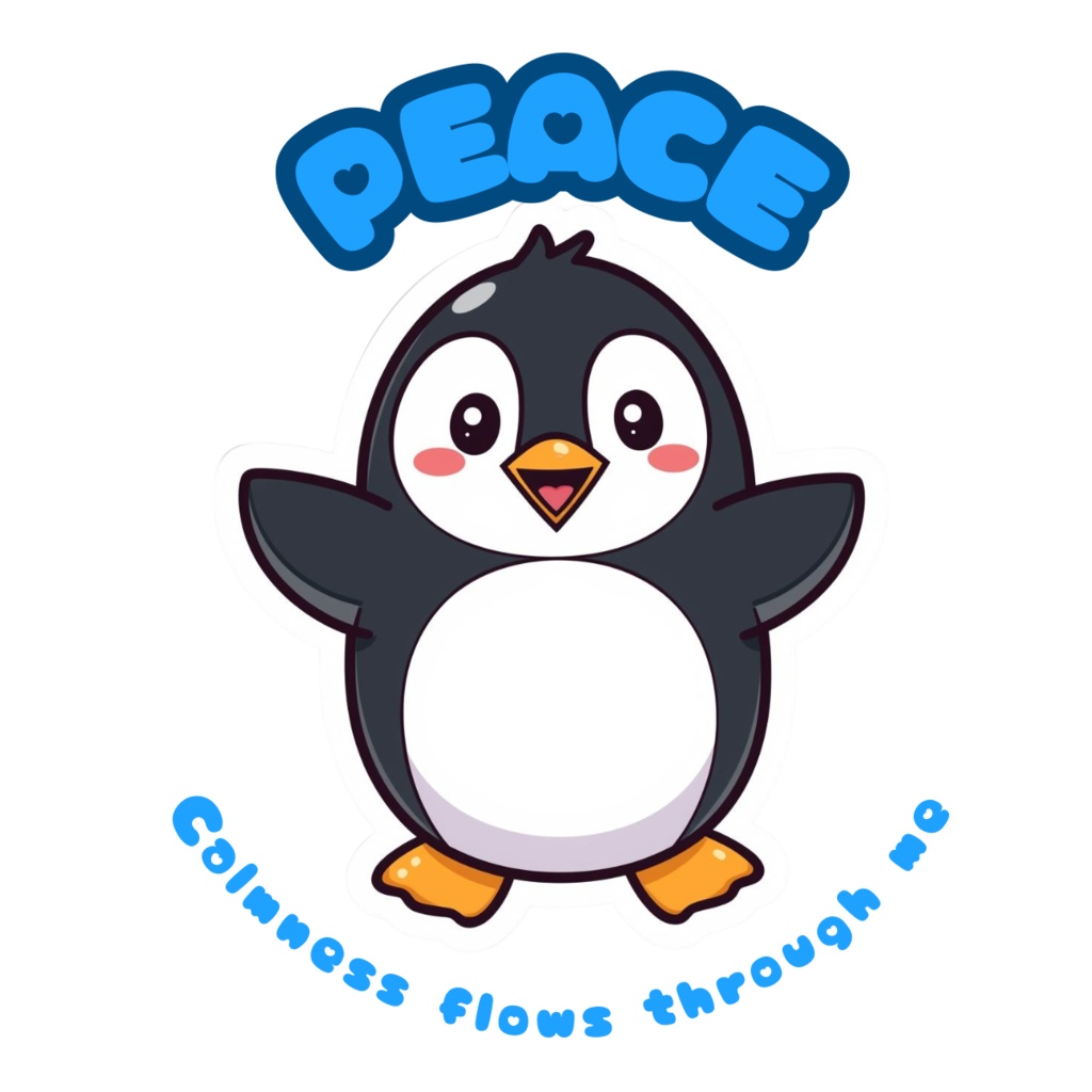 🌟ペンギンのアファメーションステッカーセット🐧✨