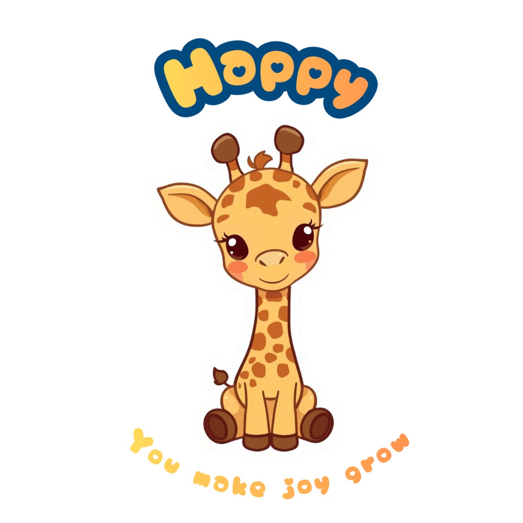 🦒✨80枚デジタルステッカー やさしい気持ちになれる キリンのアファメーション(透過PNG圧縮ZIPファイル) ✨🦒