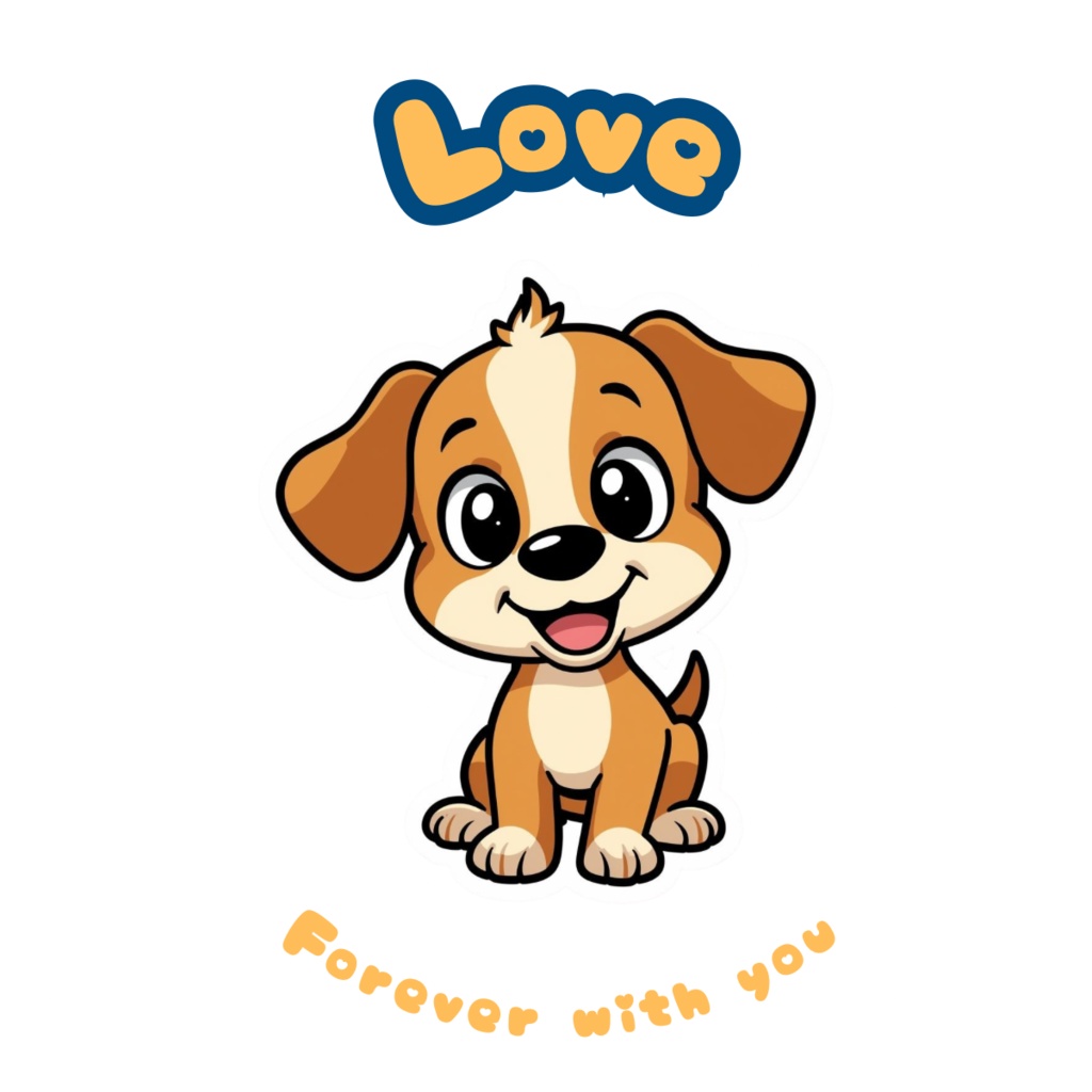 🐶✨ 80枚デジタルステッカー 元気とやさしさを届ける ワンちゃんのアファメーション(PNG透過ZIP圧縮ファイル) ✨🐶