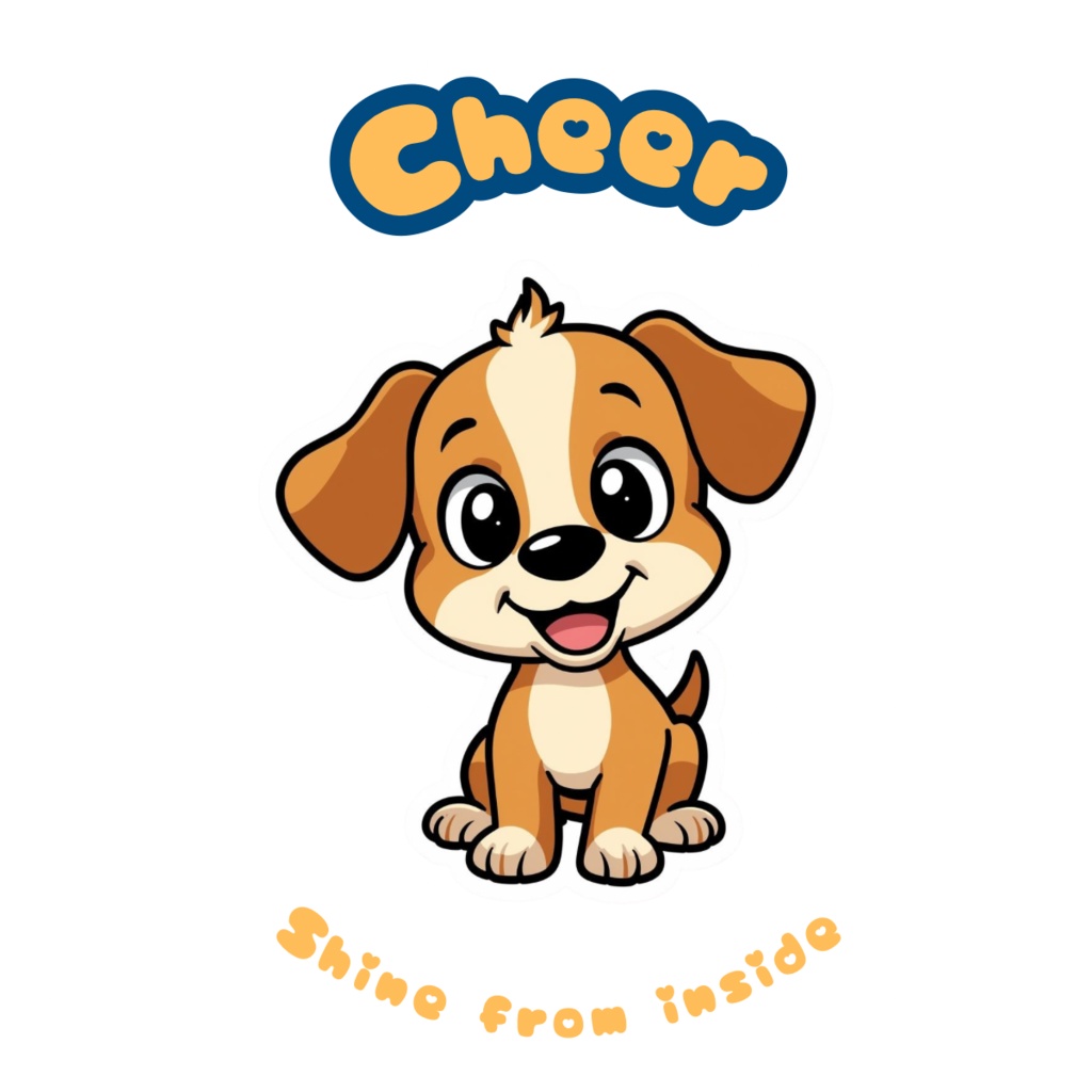 🐶✨ 80枚デジタルステッカー 元気とやさしさを届ける ワンちゃんのアファメーション(PNG透過ZIP圧縮ファイル) ✨🐶