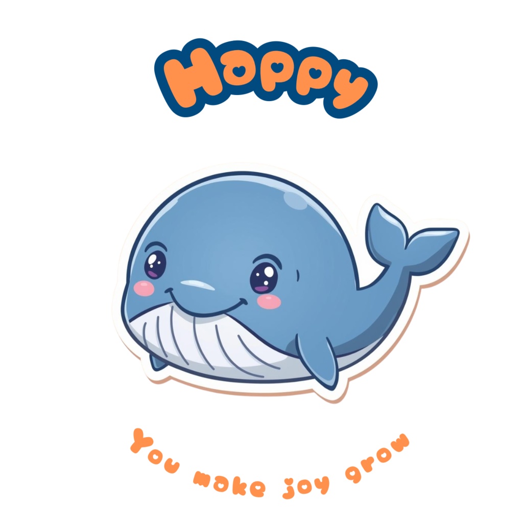 🐳✨ 80枚デジタルステッカー やさしく心を満たす クジラのアファメーション(PNG透過ZIP圧縮ファイル) ✨🐳